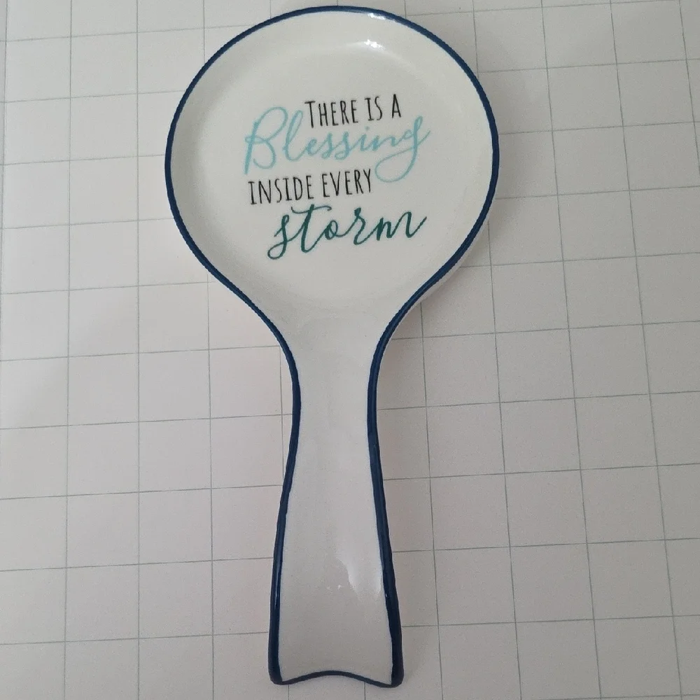 Fig & Fern Inspirational Spoon Rest, NWT